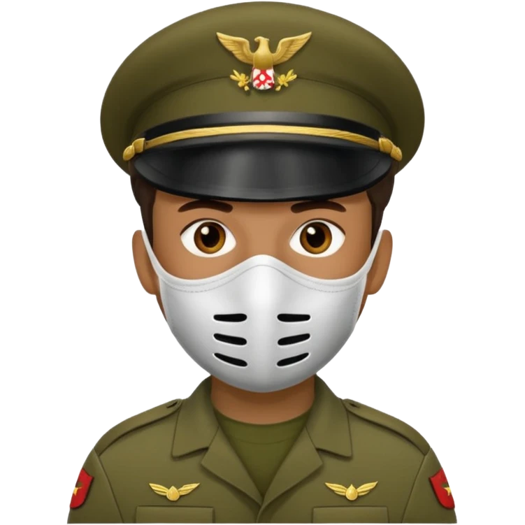 soldier with masks emoji