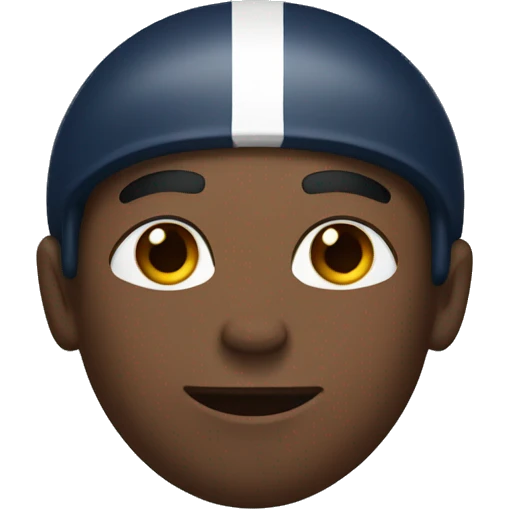football player with freckles emoji