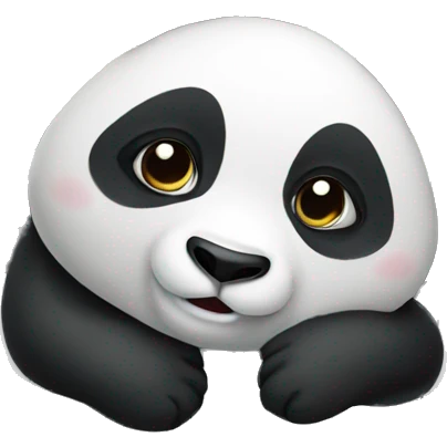 Panda waiting in car emoji