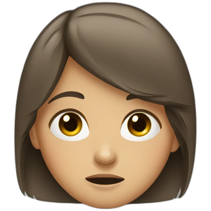 girl crying emoji