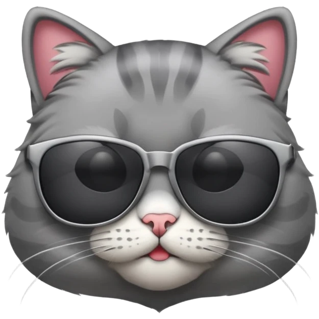 Cat wearing sunglasses emoji