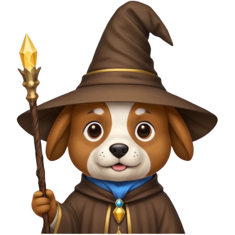 Dog wizard emoji