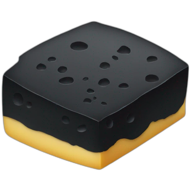 black cheese emoji