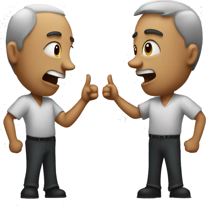 2 people arguing emoji