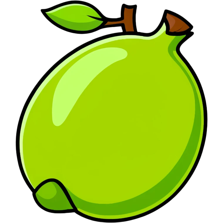 lime fruit emoji