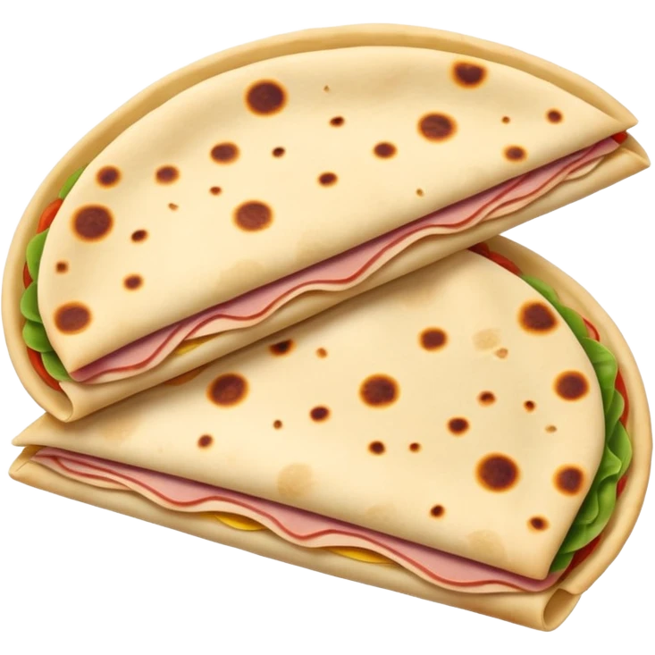 ham and cheese piadina emoji