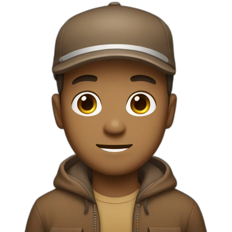 Supar man with brown clothes colour  emoji