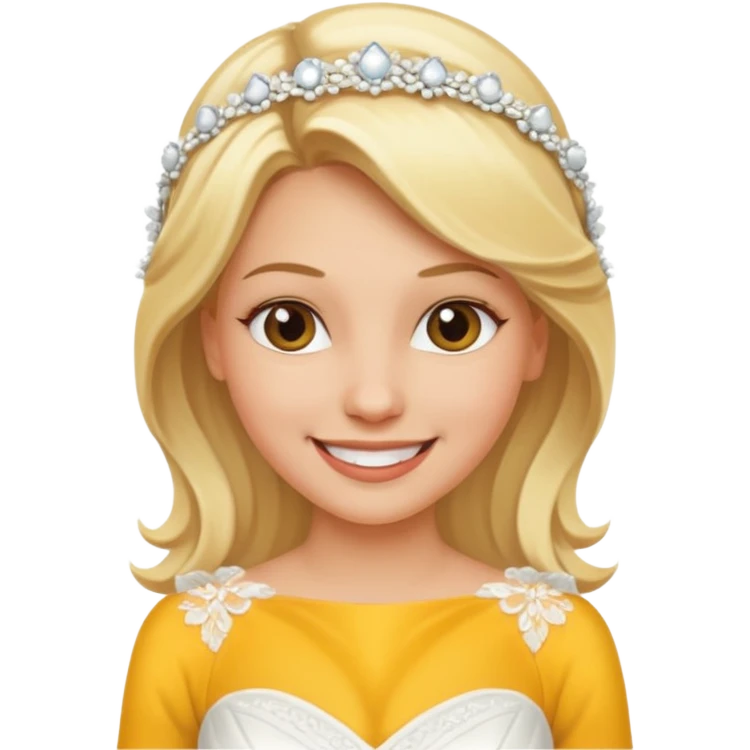 blonde bride emoji