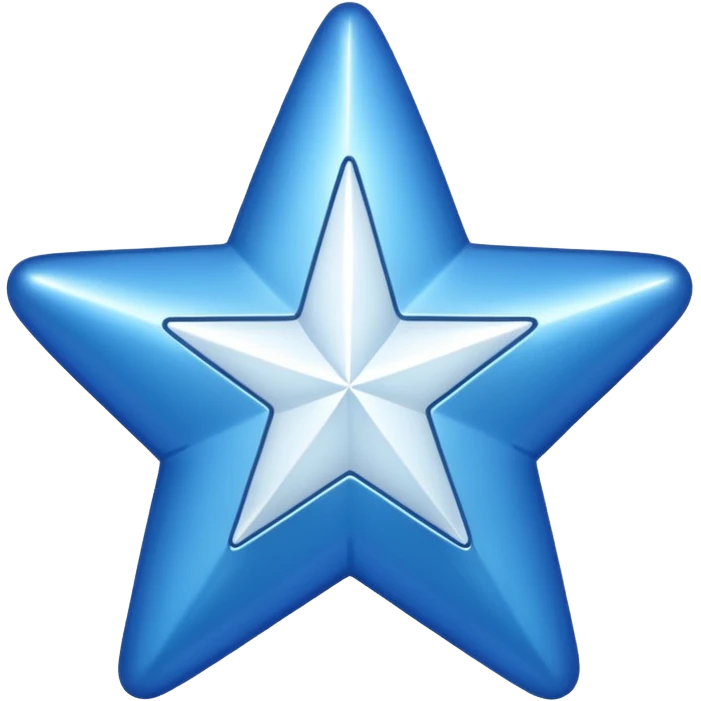 Create a verified badge a blue star with a white verified  emoji
