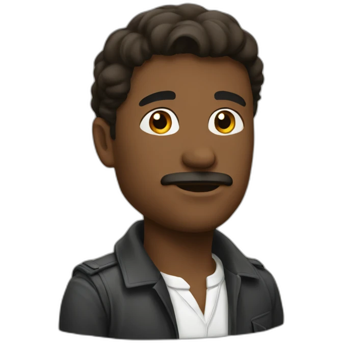 Bel homme métisse emoji