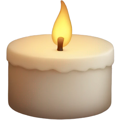 Cozy candle  emoji