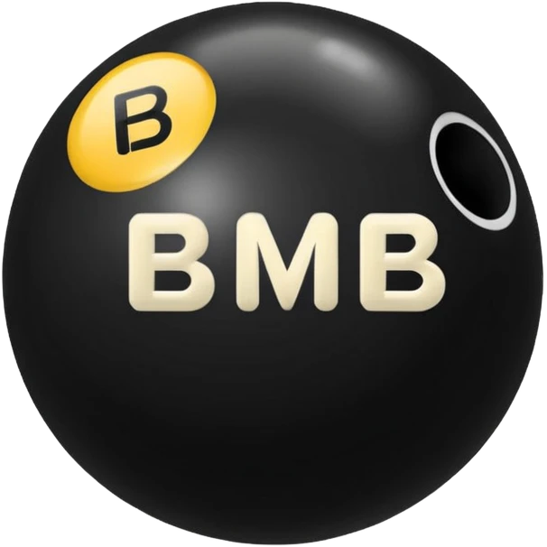 Black pull Ball with MB written on it. Nothing else no holes or anything. emoji