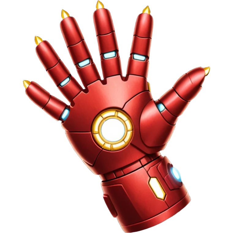 gant de iron man claquement des doigt emoji