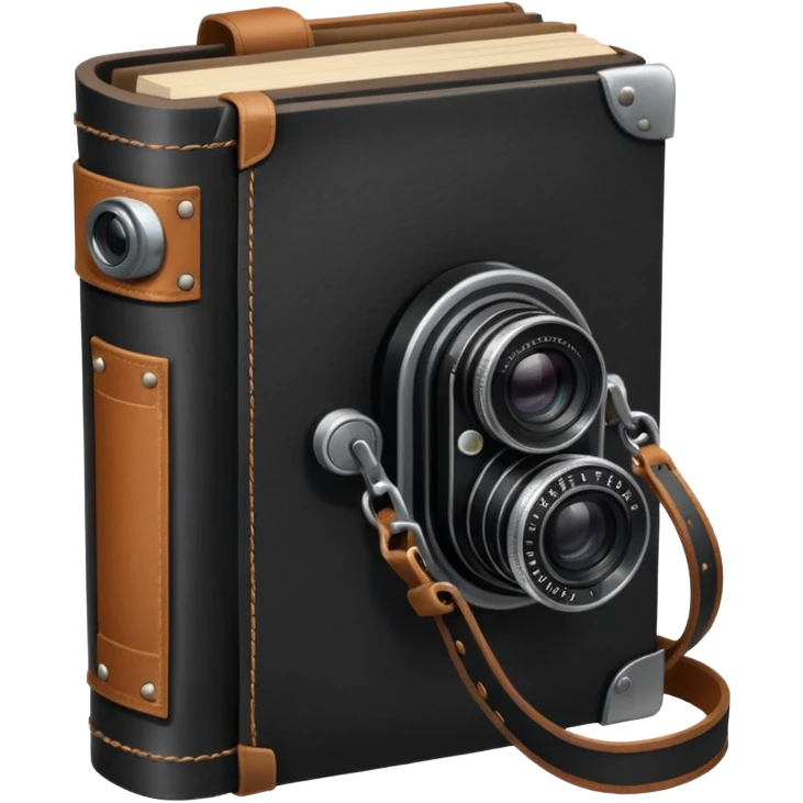 book and camera emoji