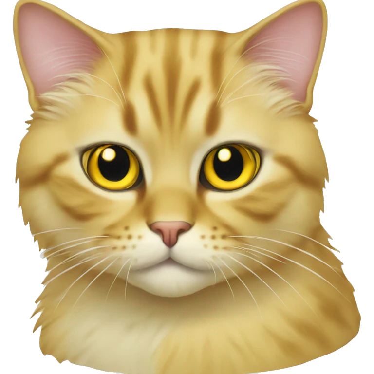 Persa cat yellow emoji