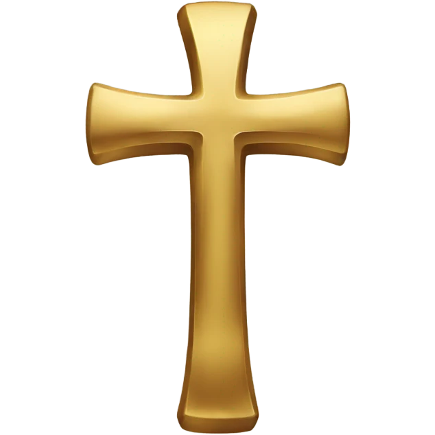 Gold cross emoji