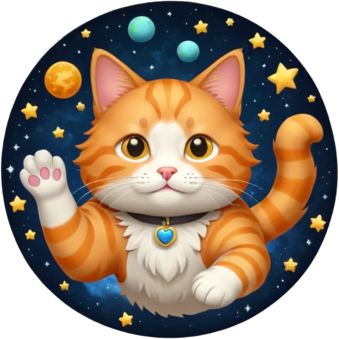Cat in space emoji