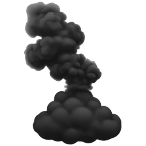 black smoke emoji