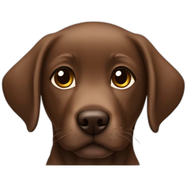 Brown labrador puppie emoji