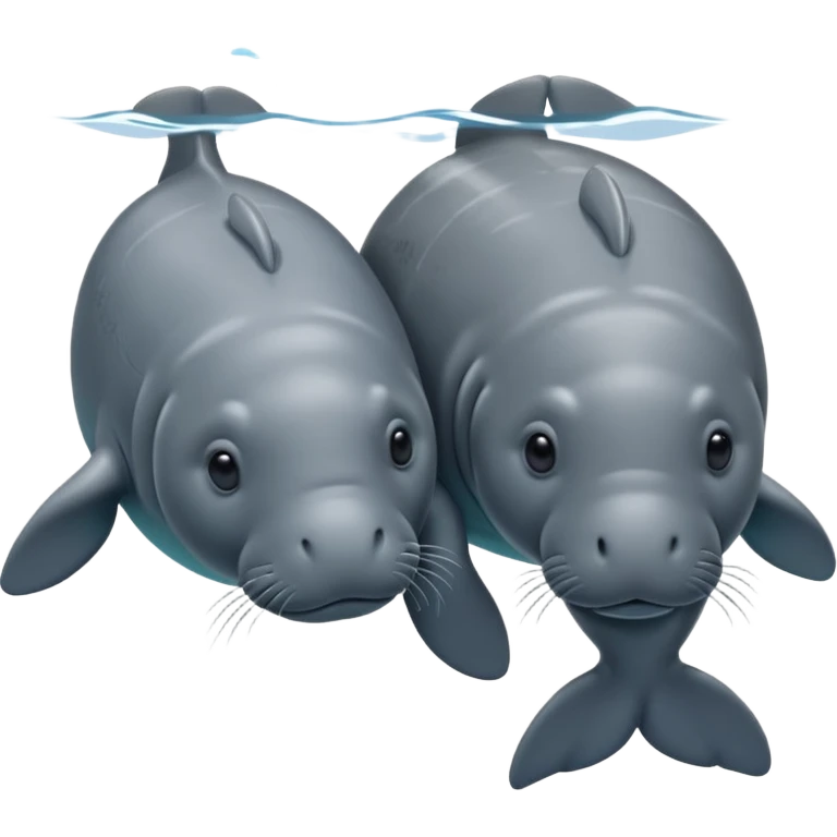 couple of manatees emoji