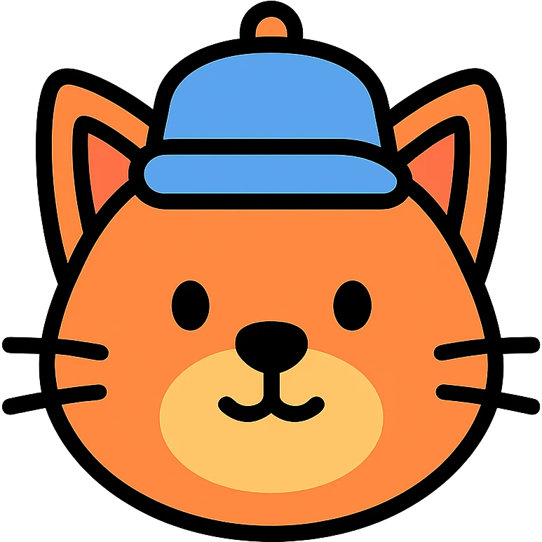 cat wearing a hat emoji