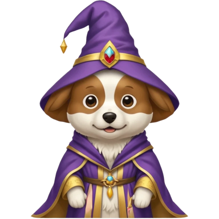 Dog wizard emoji