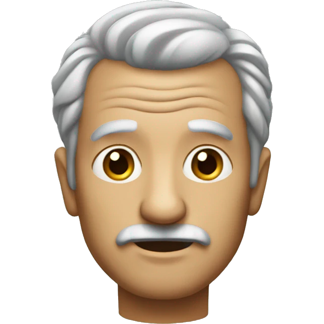 oldman with hairs emoji