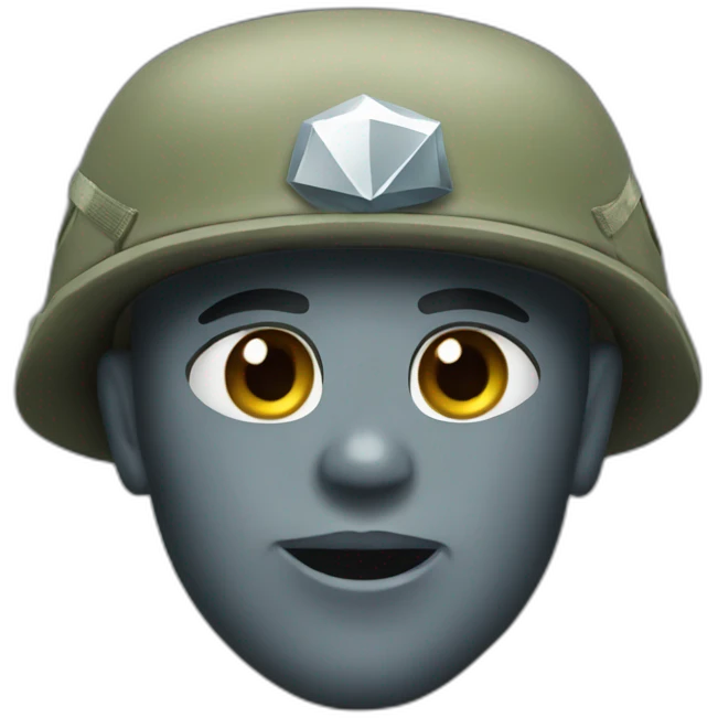 Diamond military emoji