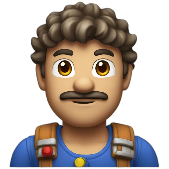 Mario as a developer emoji