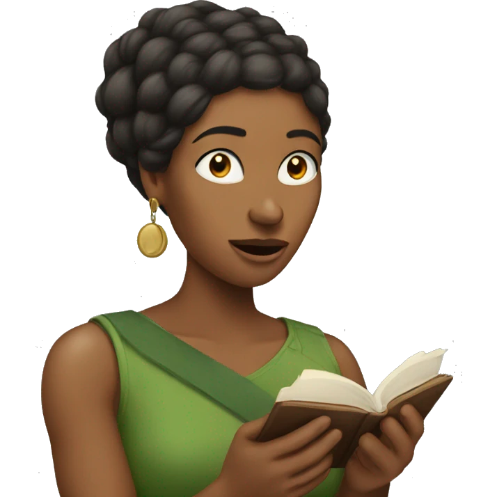 women talking and  in her hands saying hawk tuah emoji