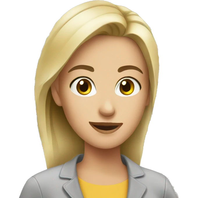White woman shopping emoji