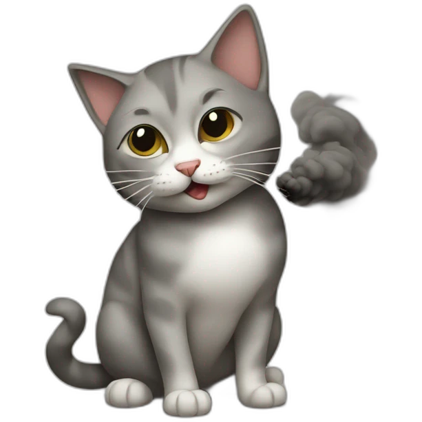 cat smooking emoji