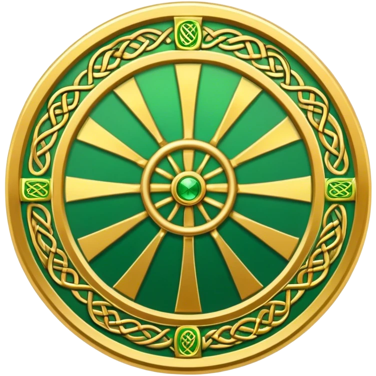 Celtic Tarot Card with wheel of fortune  emoji
