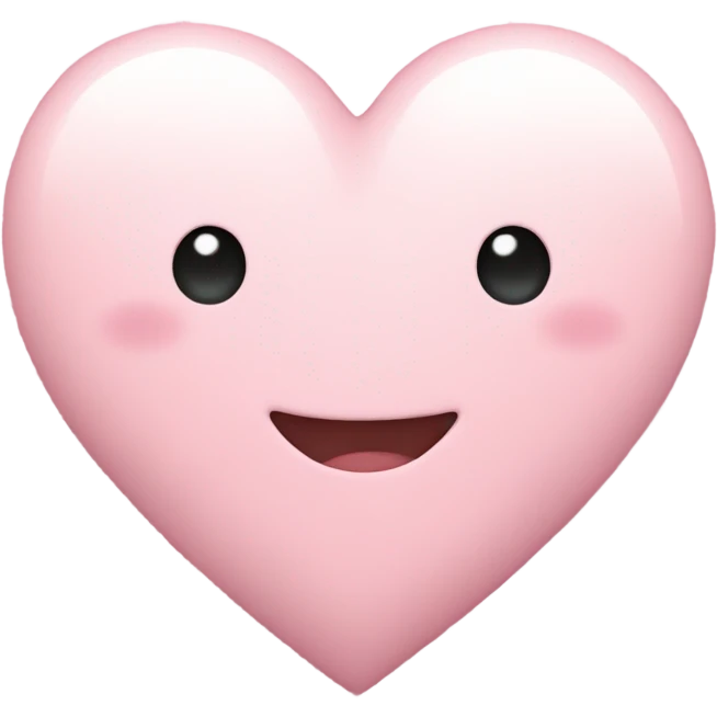 Pastel pink heart emoji