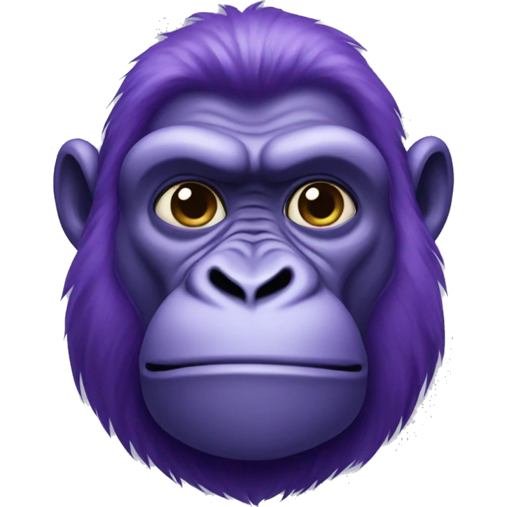 Purple gorilla emoji