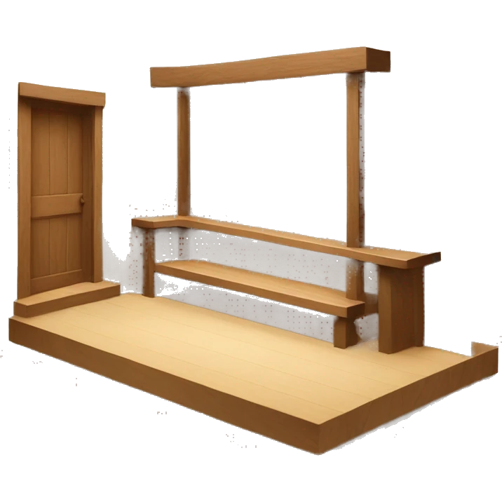 scenography wood flat emoji