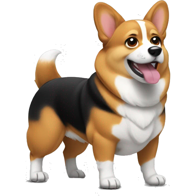 Musclar corgi emoji