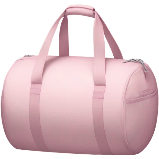 Pale pastel pink gym bag emoji