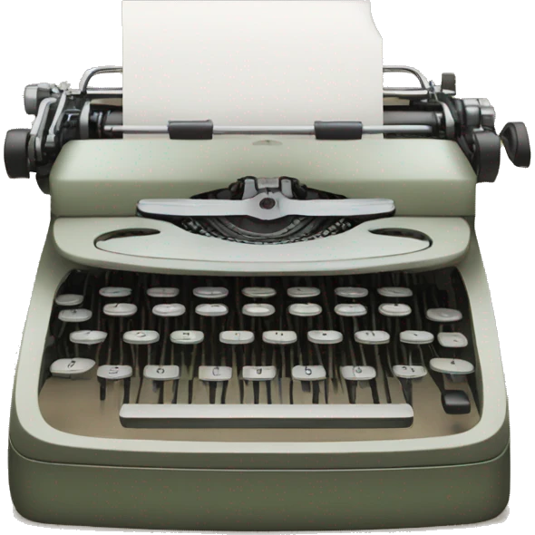 The typewriter emoji