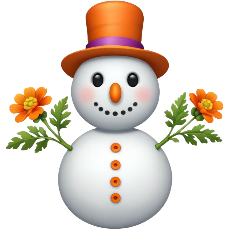 spring snowman  emoji