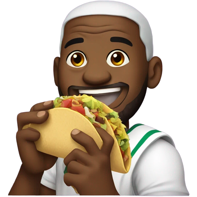 lebron james eating tacos emoji