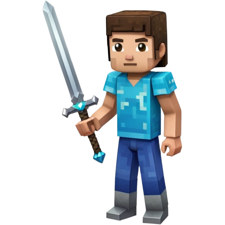 A Sull Emoji With Holdg a Maincrft Sovd emoji