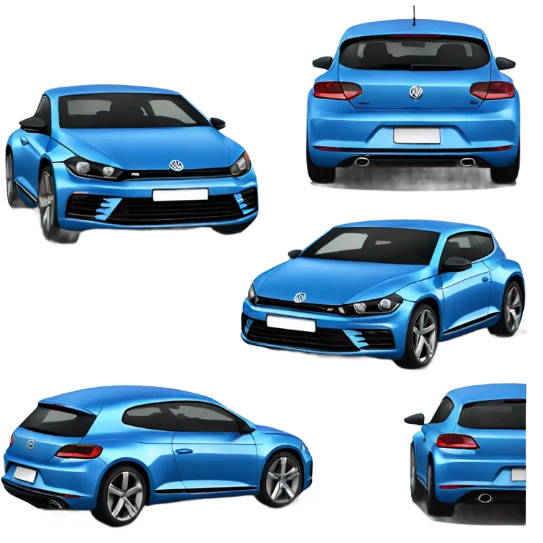 blue volkswagen scirocco emoji