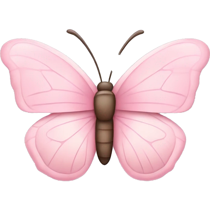 adorable light pink butterfly emoji