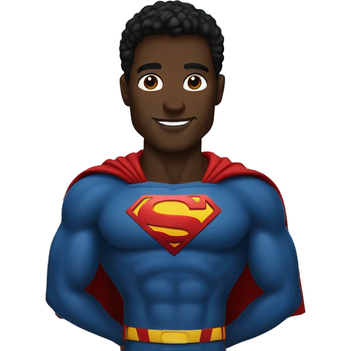 Black Superman  emoji
