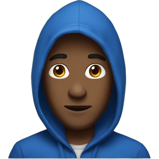 The man in the blue hood emoji