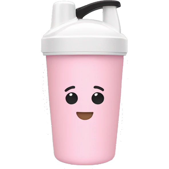 Light Pink protein shaker cup emoji
