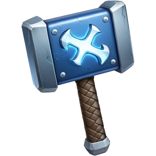Thor hammer with thunder  emoji