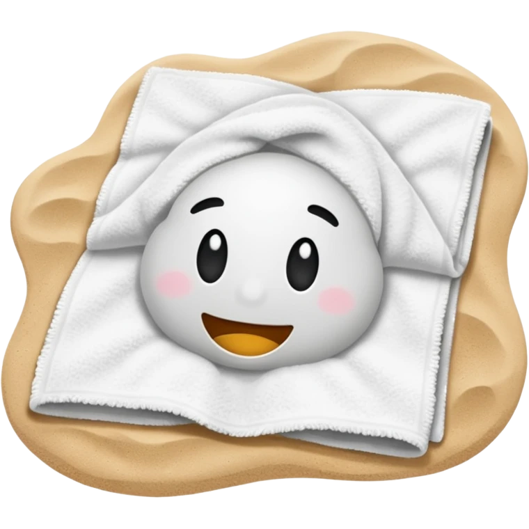 Towel – spread out on the sand emoji