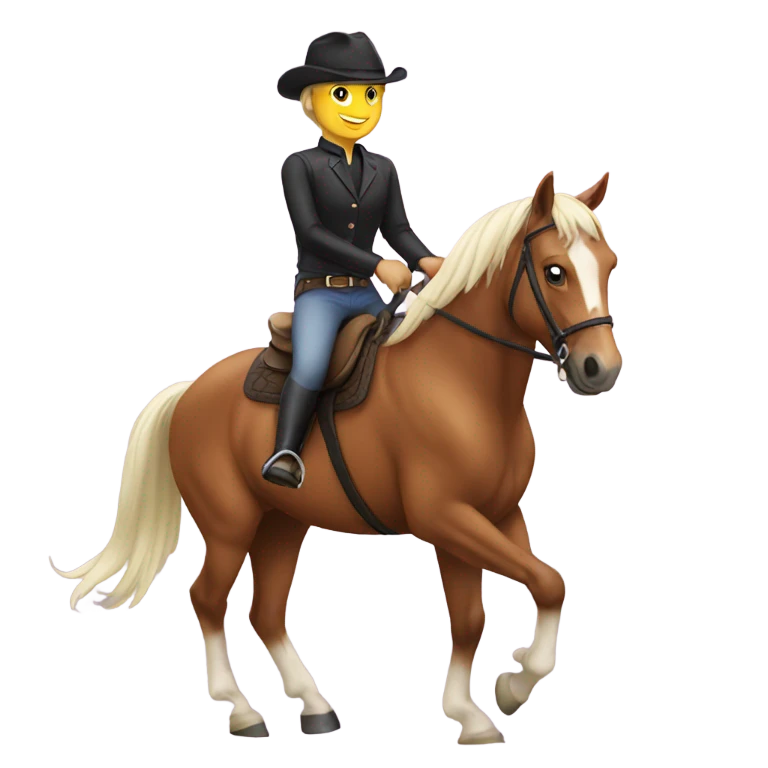 Horse riding emoji